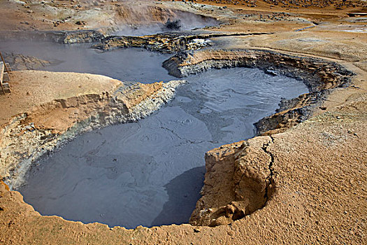 地点,卡拉夫拉,火山,区域,米湖,北方,冰岛,欧洲