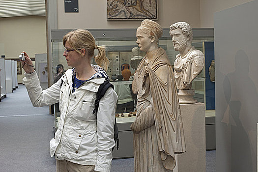 旅游,罗马,古旧,局部,大英博物馆,伦敦,英格兰