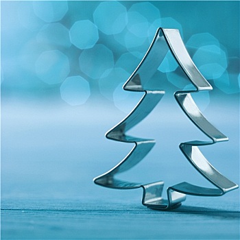 光泽,银,圣诞树饰