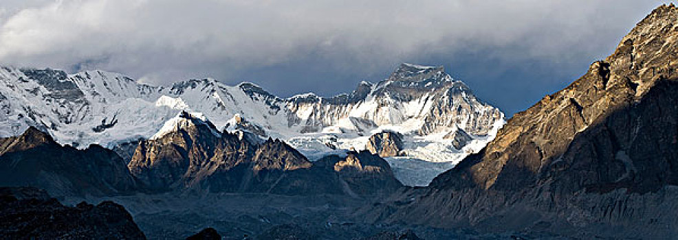 岩石,山顶,山谷