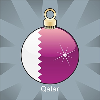 卡塔尔,旗帜,圣诞节,形状