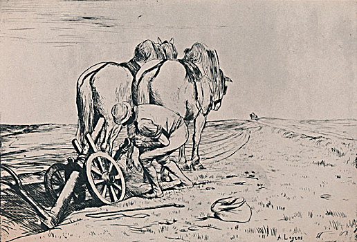 犁,19世纪,艺术家