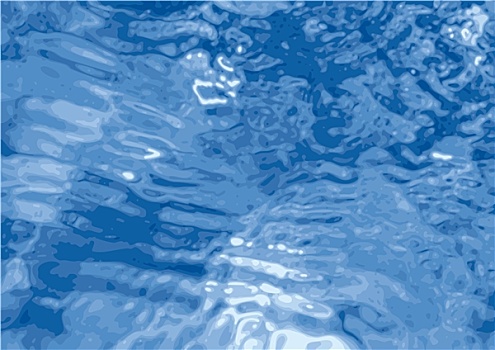 蓝色,波纹,水,背景