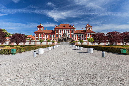 宫殿,晴天,布拉格,捷克共和国,欧洲