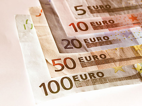 欧元钞票,旧式