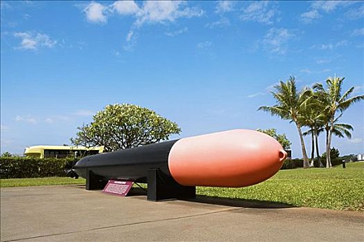 导弹,雕塑,公园,珍珠港,檀香山,瓦胡岛,夏威夷,美国