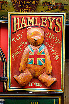 英格兰,伦敦,波多贝罗路,老式,玩具店,标识,出售,波多贝露市场