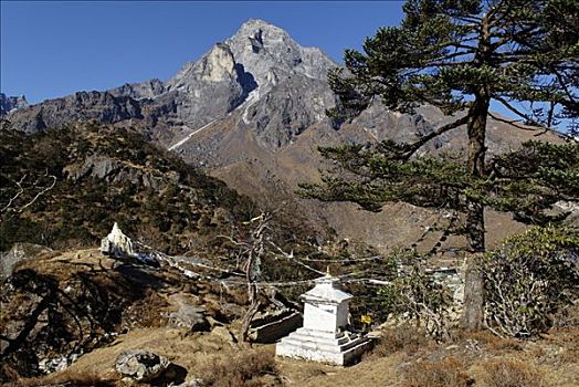 神圣,山,萨加玛塔国家公园,尼泊尔
