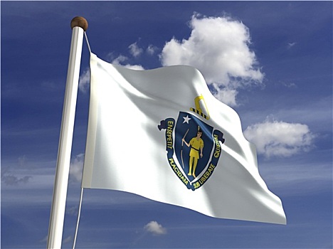 马萨诸塞,旗帜