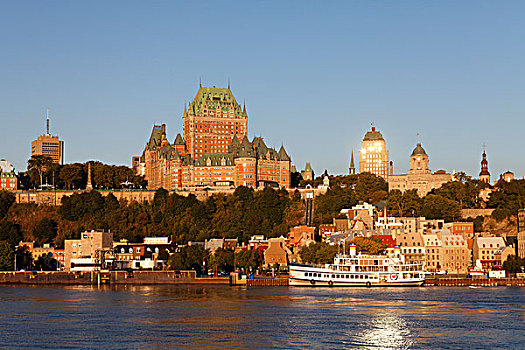 劳伦斯河,魁北克城,世界遗产,魁北克,加拿大
