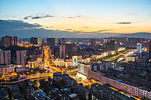 湖南邵阳夜景