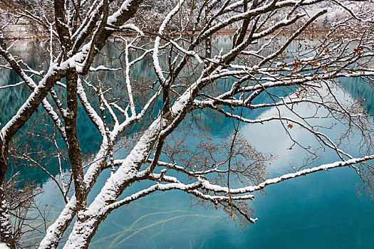 九寨沟雪景