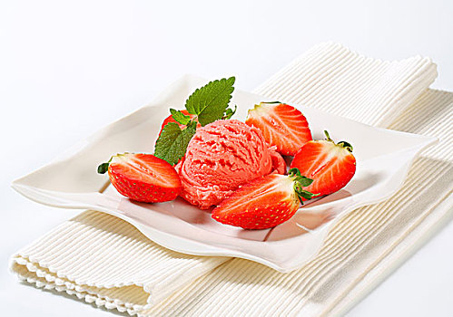 草莓,果汁冻