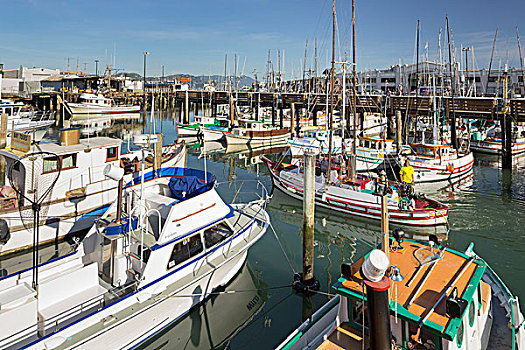 船,码头,旧金山,加利福尼亚,美国