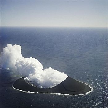 岛屿,新生,火山爆发,冰岛