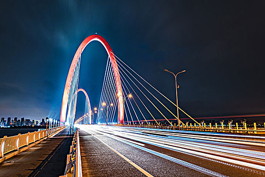 杭州之江大桥夜景