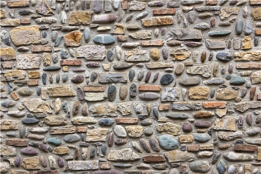 墙壁,鹅卵石