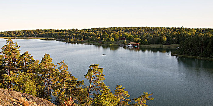 斯堪的纳维亚半岛,瑞典,风景,湖