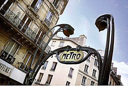 地铁,标识,巴黎,法国