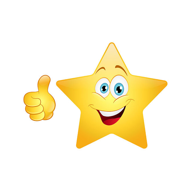 微笑,星星,展示,竖大拇指,白色_高清图片_全景视觉
