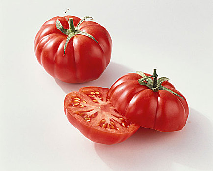 西红柿,番茄,品种,横断面,横截面,切削,抠像,切开,食物