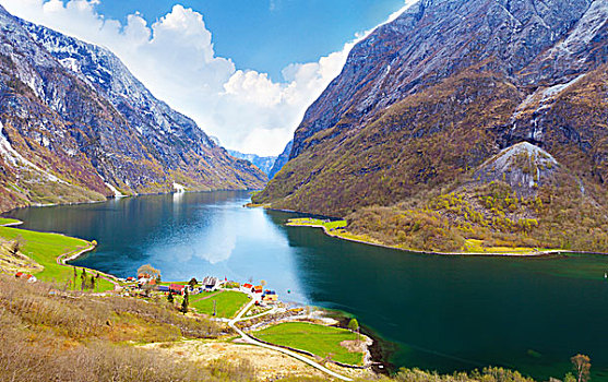 峡湾,风景,松奥菲尔当纳,区域