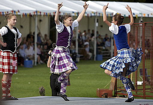 苏格兰,阿伯丁,高地,跳舞,女孩,竞争,比赛