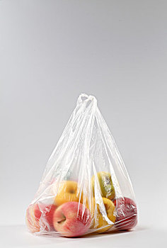塑料袋水果苹果