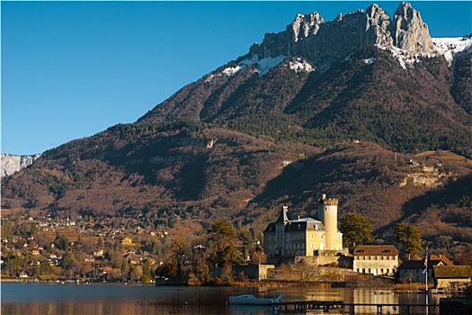 城堡,法国阿尔卑斯山,横图
