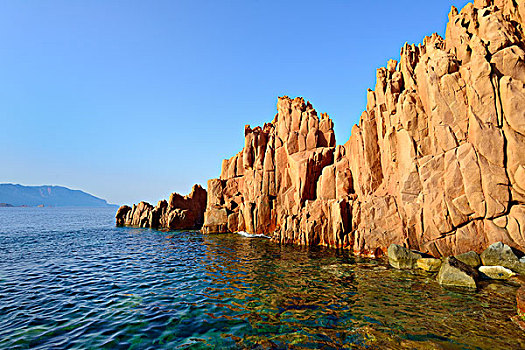 红岩,石头,省,萨丁尼亚,意大利,欧洲