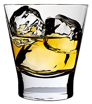 玻璃杯,威士忌酒,抠像