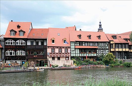 建筑,莱茵河,水岸
