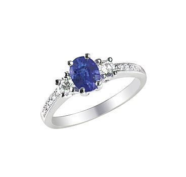 漂亮,蓝宝石,钻石,婚礼,戒指