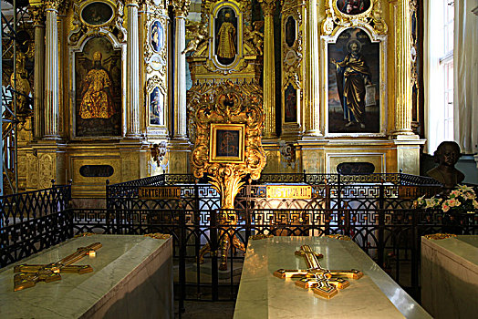 室内,大教堂,圣彼得堡,俄罗斯,艺术家