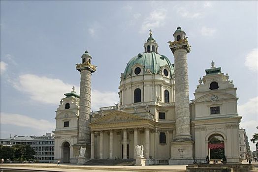 卡尔教堂,教堂,卡尔斯,维也纳,奥地利,欧洲