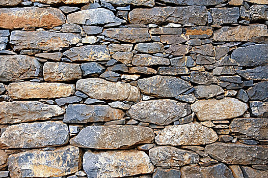 石墙,堆积,石头,马德拉岛,葡萄牙,欧洲