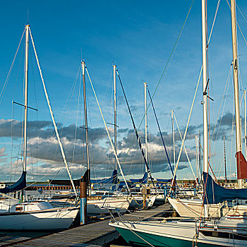 帆船,停泊,码头,省立公园,曼尼托巴,加拿大