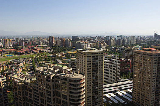 智利,圣地亚哥,城市,公寓楼