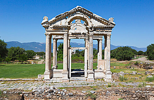遗址,阿芙洛蒂西亚斯,二世纪,入口,省,土耳其