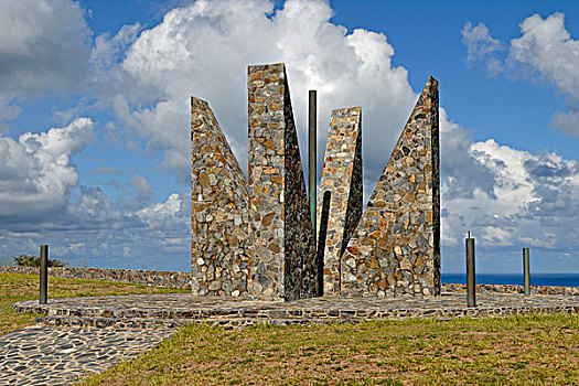 千禧纪念碑,日晷,拉丁美洲,数字,2000年,美国,岛屿,维京群岛