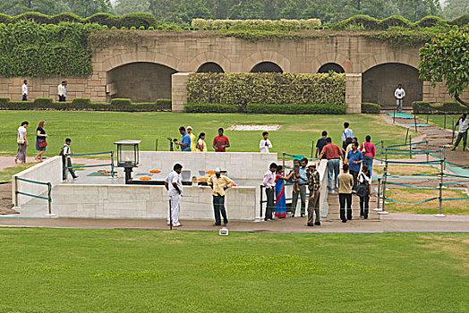 游客,纪念建筑,新德里,印度