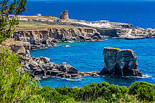 平和,沿岸,风景,普利亚区,意大利