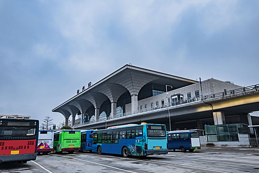 福建省福州市高铁车站建筑景观