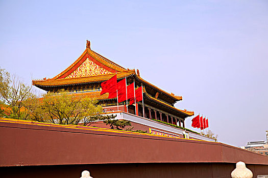 北京古老的天安门城楼