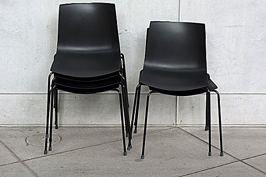 一堆,黑色,椅子