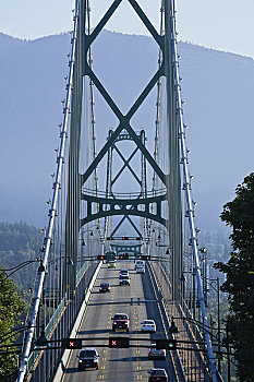 狮门大桥,温哥华,不列颠哥伦比亚省,加拿大