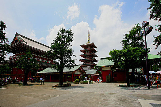 东京浅草寺五重塔