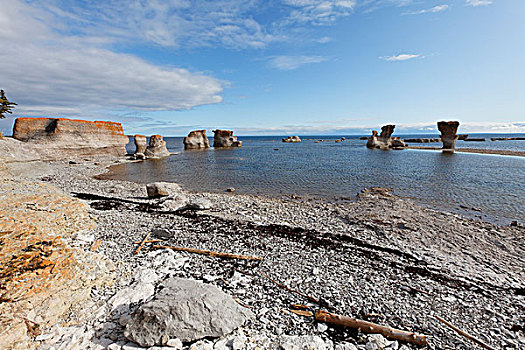 岩石构造,海岸,国家公园,自然保护区,采石场,岛屿,地区,魁北克,加拿大