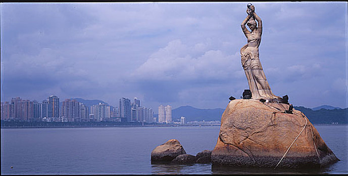 广东珠海渔女雕塑