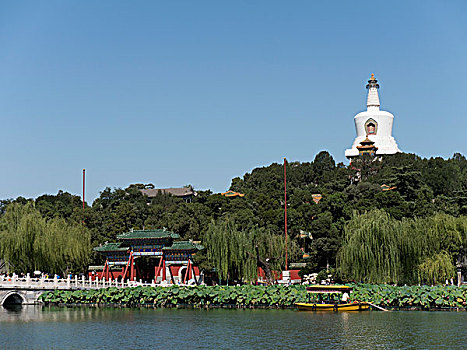 亭子,北海公园,北京,中国,亚洲